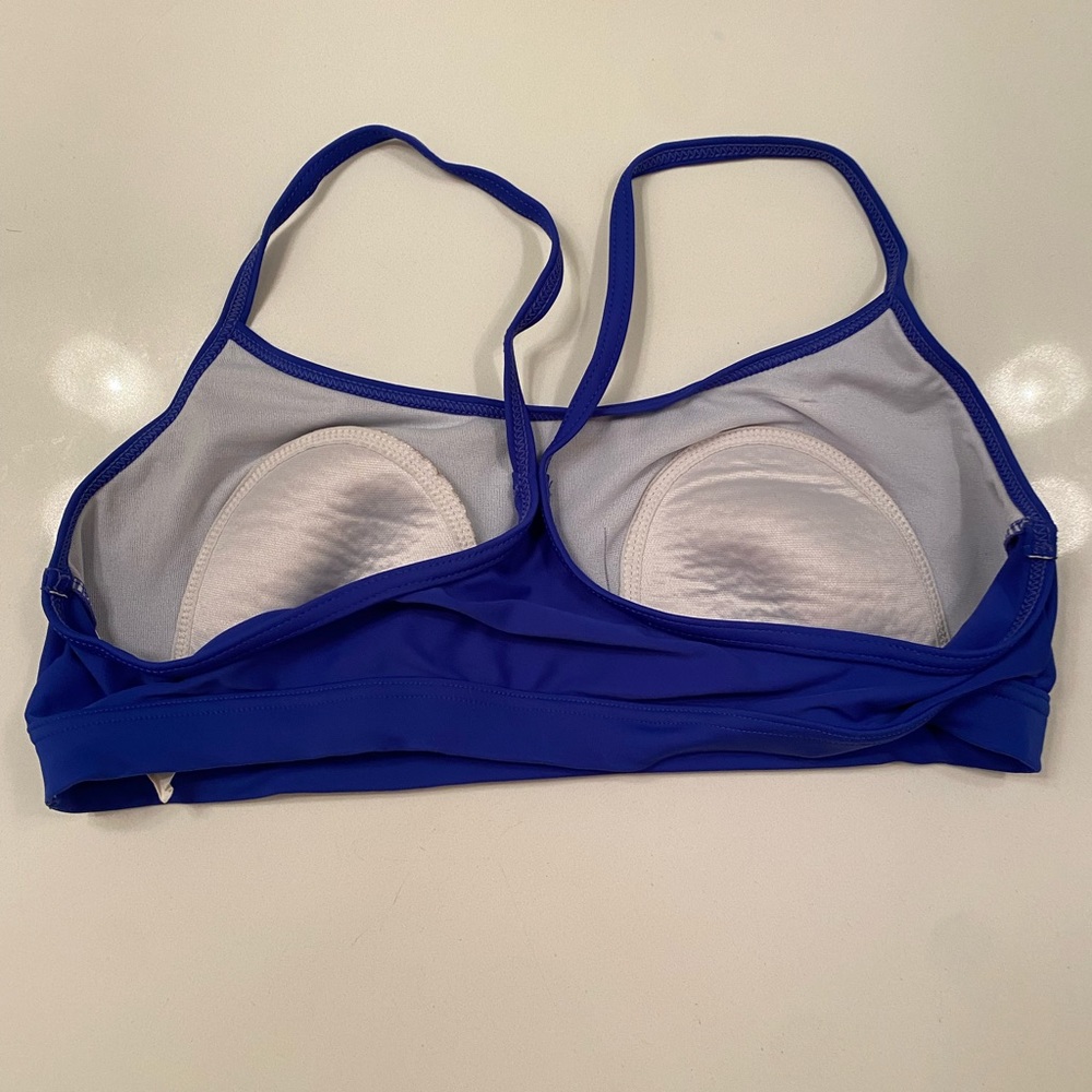 Blue Athletic Racerback Bikini Top - Picture 2 of 3